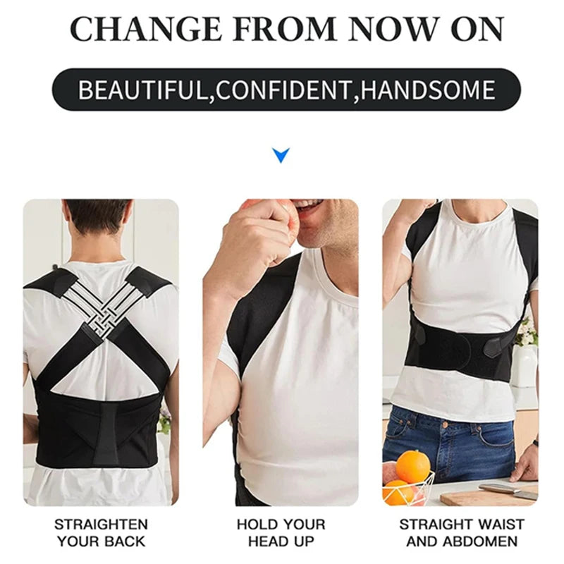 Vinebrace - Back Brace Posture Corrector for Women and Men with Natural Curve Correction Tech