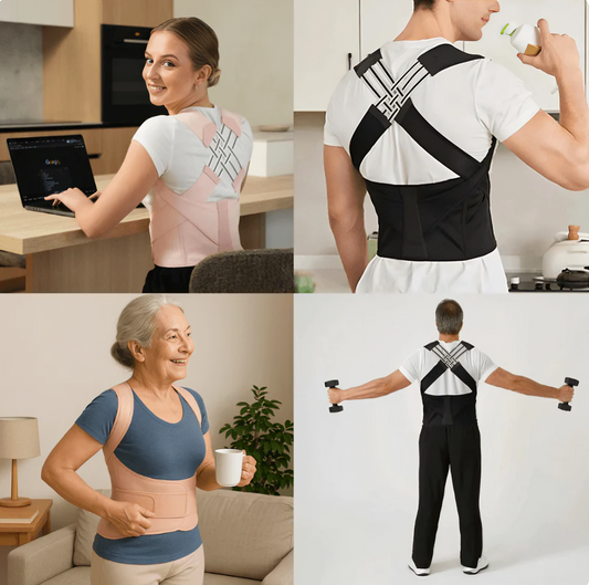 Vinebrace - Back Brace Posture Corrector for Women and Men with Natural Curve Correction Tech
