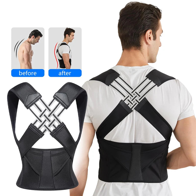 Vinebrace - Back Brace Posture Corrector for Women and Men with Natural Curve Correction Tech
