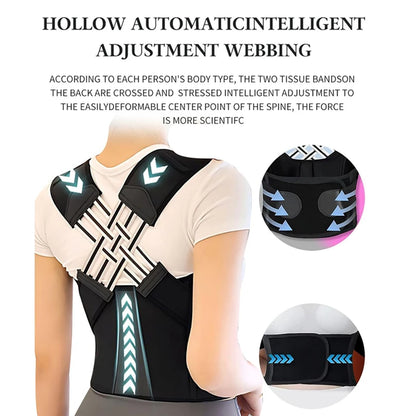 Vinebrace - Back Brace Posture Corrector for Women and Men with Natural Curve Correction Tech