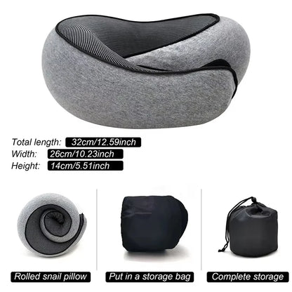 FoamHug - Neck Pillow Memory Foam U - Ergonomic Design for Travel, Car Rides, and Home Use
