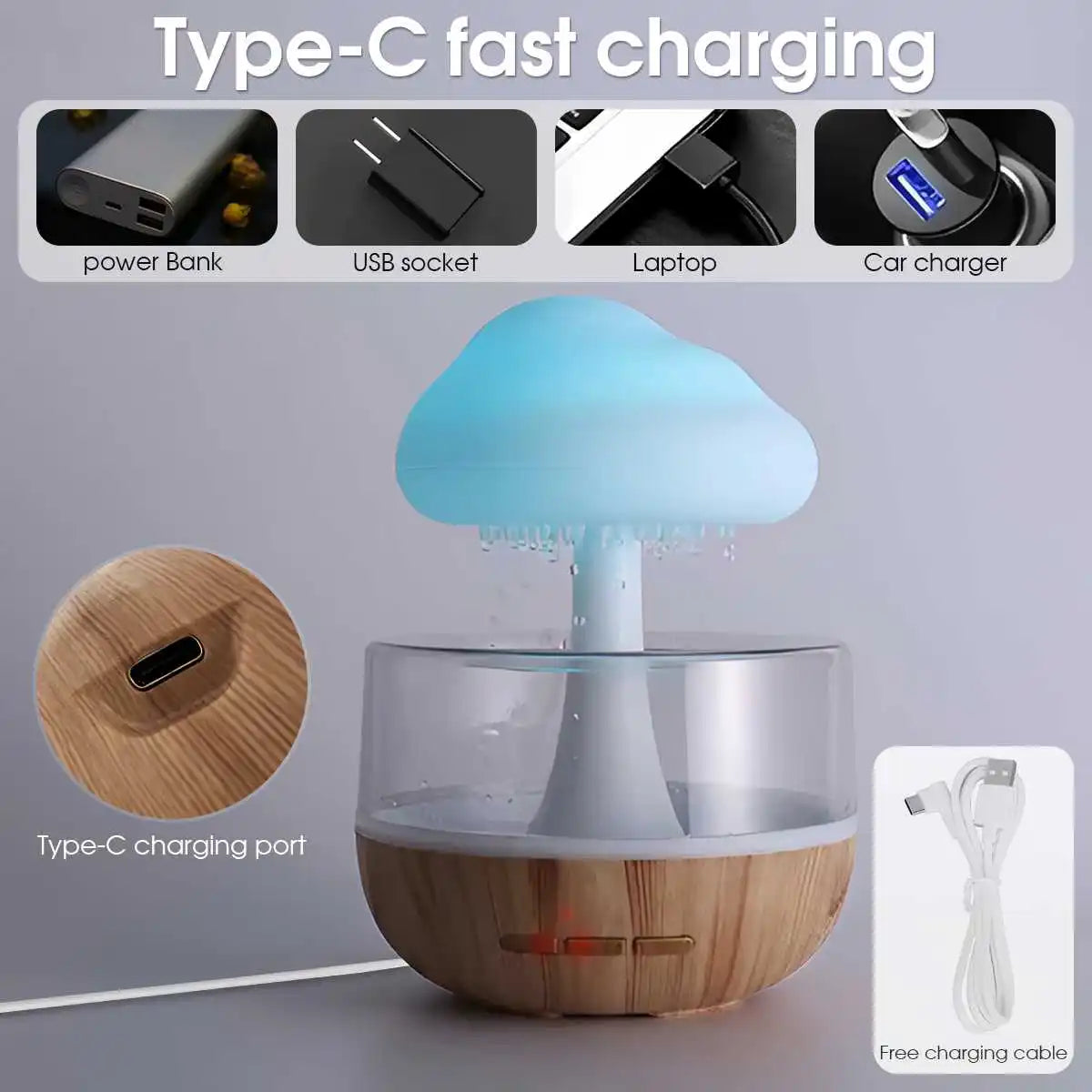 Cloudella - Mushroom Rain Cloud Humidifier