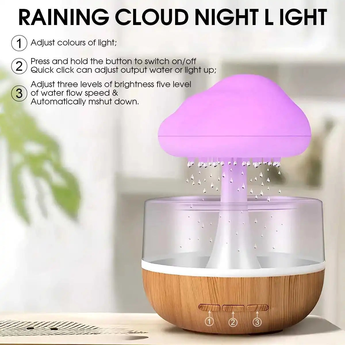 Cloudella - Mushroom Rain Cloud Humidifier