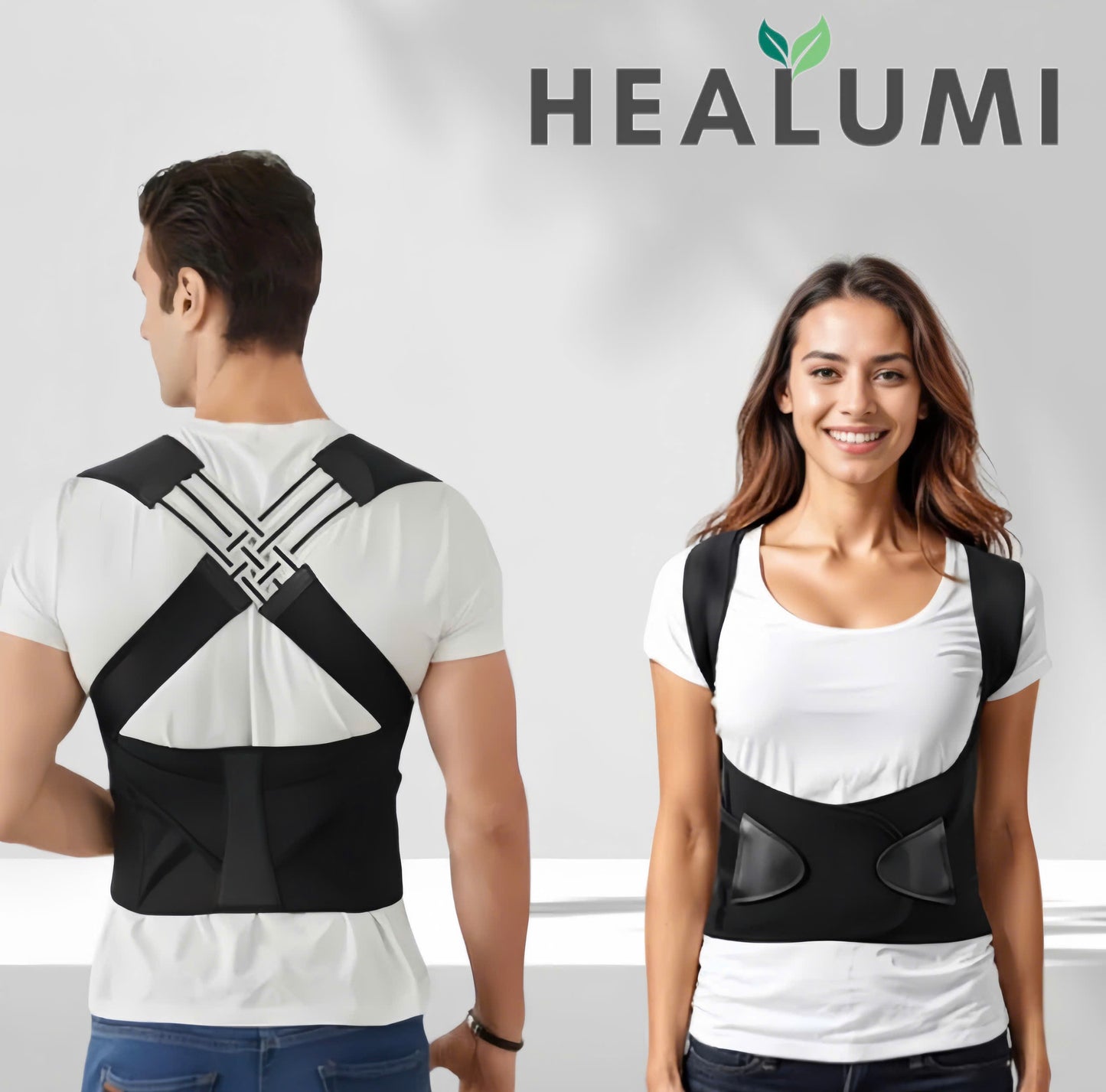 Vinebrace - Back Brace Posture Corrector for Women and Men with Natural Curve Correction Tech