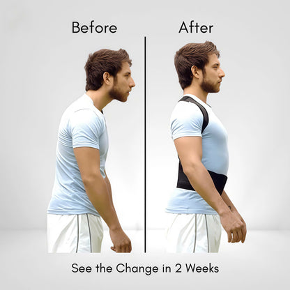 Vinebrace - Back Brace Posture Corrector for Women and Men with Natural Curve Correction Tech